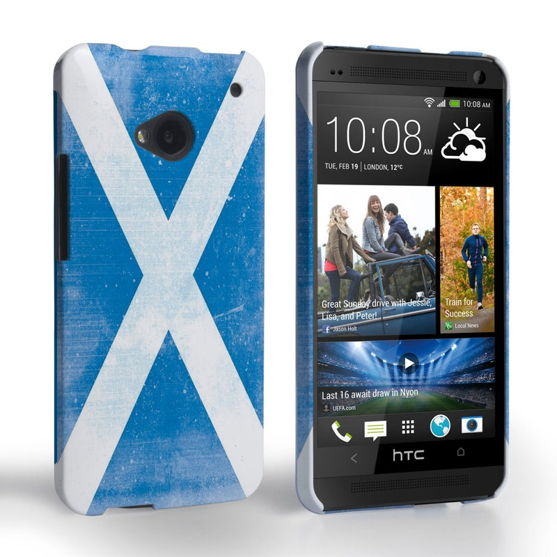 Caseflex HTC One Retro Scotland Flag Case - Mobile Madhouse