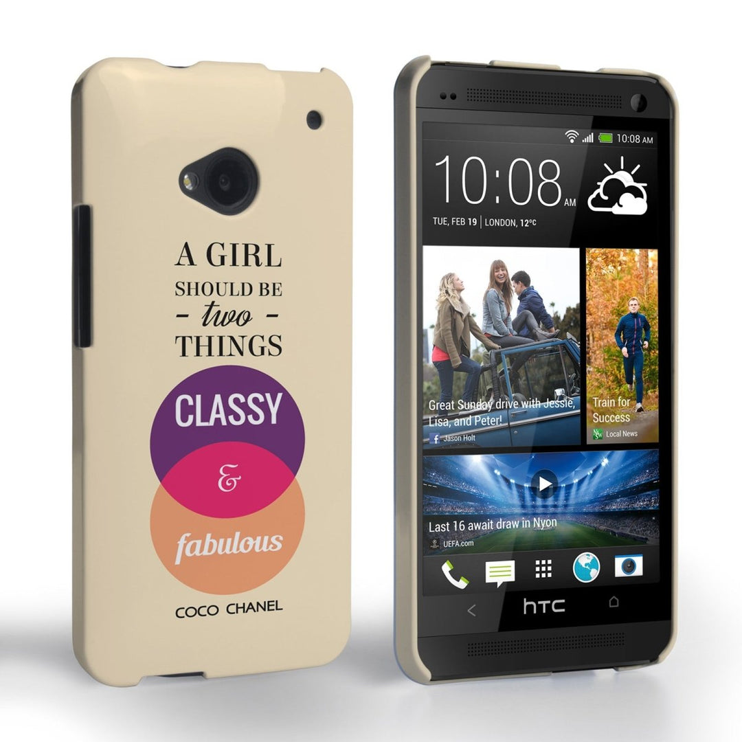 Caseflex HTC One Chanel ‘Classy And Fabulous’ Quote Case - Mobile Madhouse