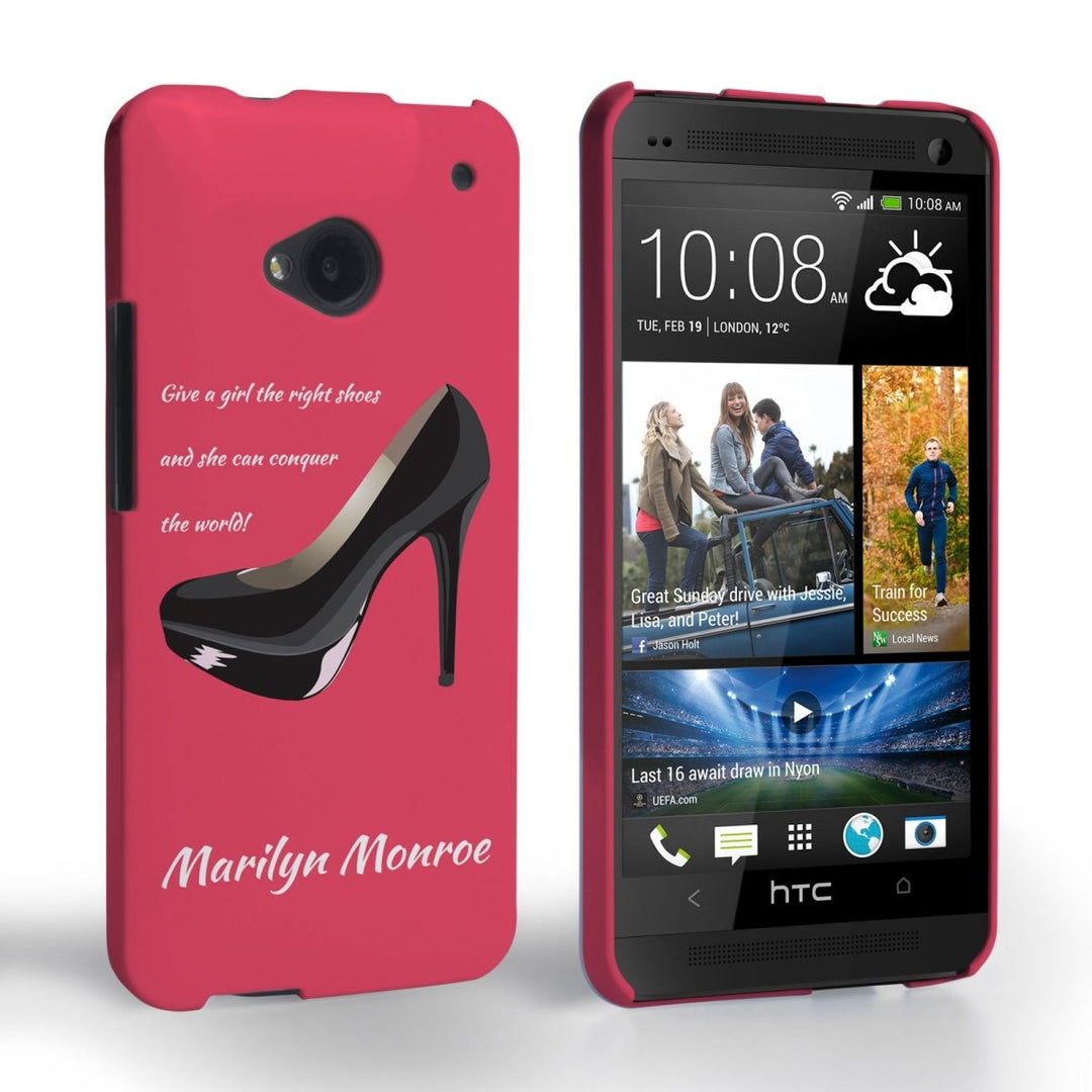 Caseflex HTC One Marilyn Monroe ‘Shoe’ Quote Case - Mobile Madhouse