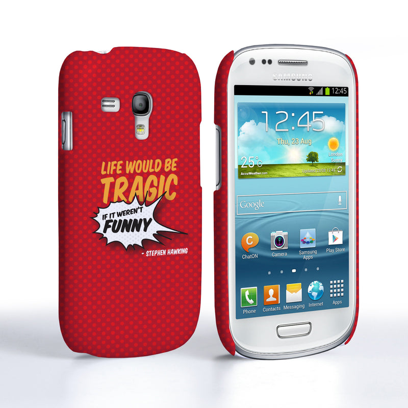Caseflex Samsung Galaxy S3 Mini Stephen Hawking Quote Case