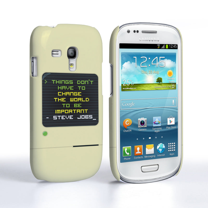 Caseflex Samsung Galaxy S3 Mini Steve Jobs Quote Case