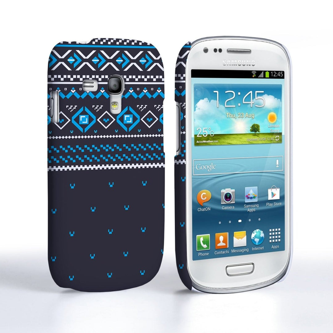Samsung Galaxy S3 Mini Pattern Case – Black - Mobile Madhouse