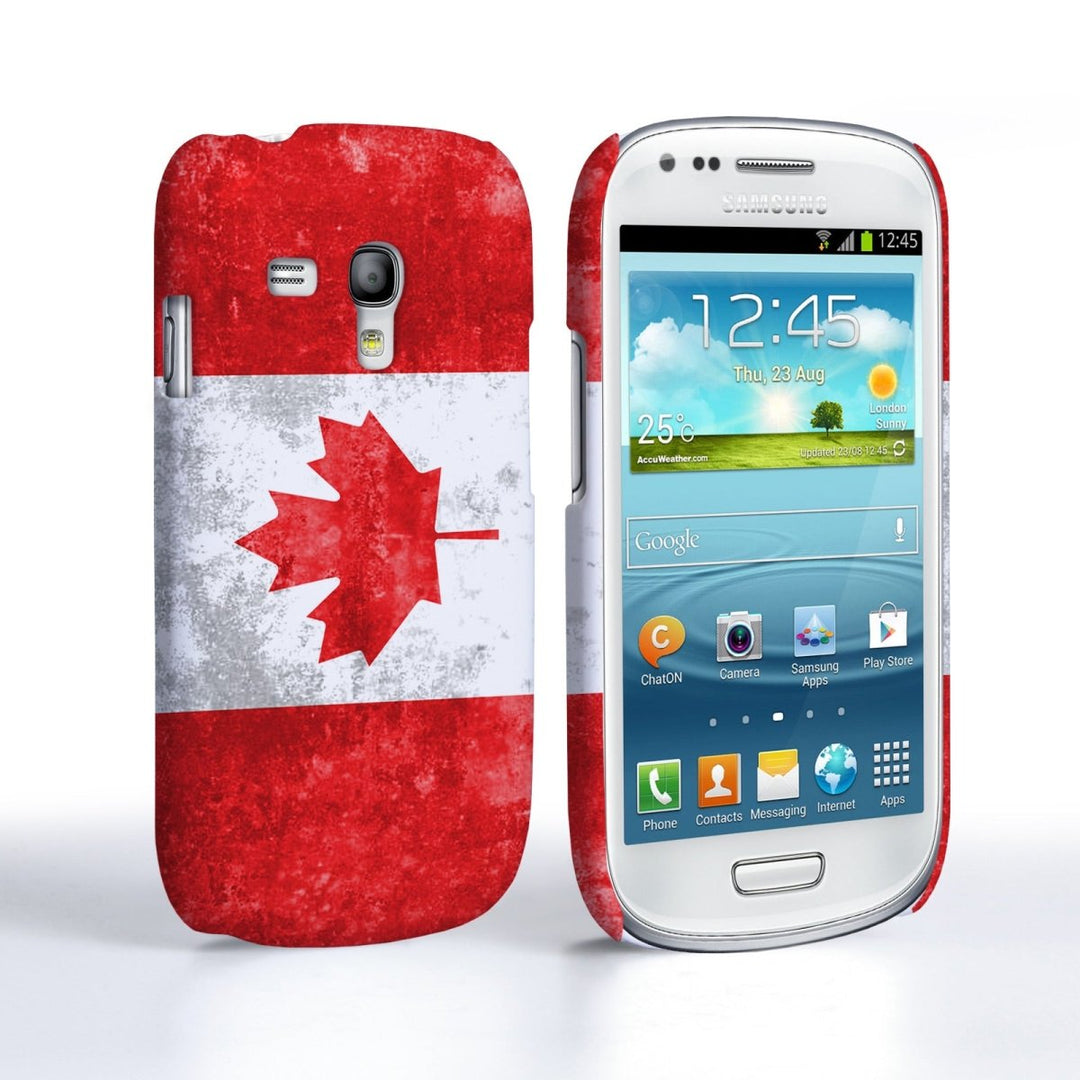 Caseflex Samsung Galaxy S3 Mini Retro Canada Flag Case - Mobile Madhouse