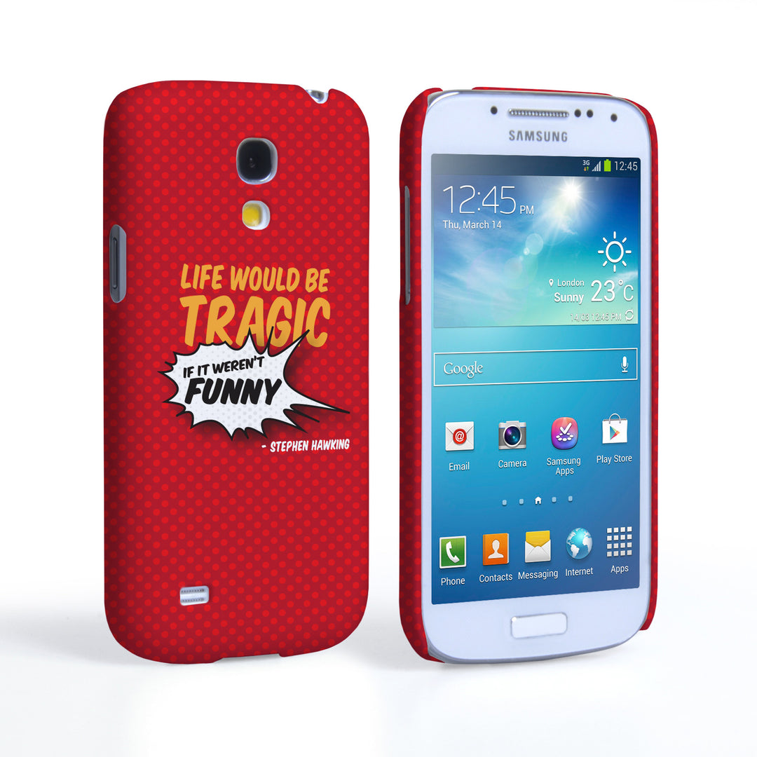 Caseflex Samsung Galaxy S4 Mini Stephen Hawking Quote Case