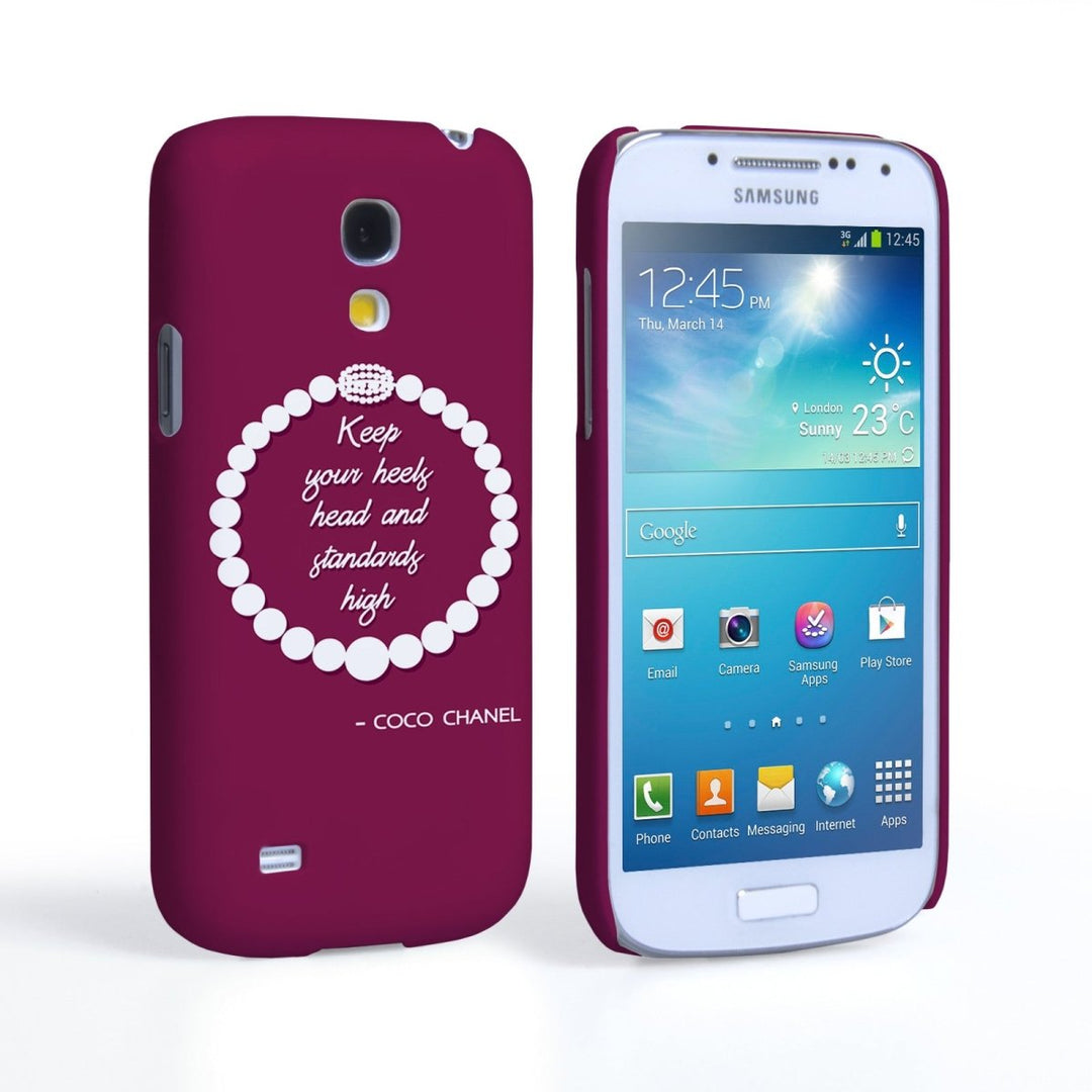 Caseflex Samsung Galaxy S4 Mini Chanel Diamond And Pearls Quote Case - Mobile Madhouse