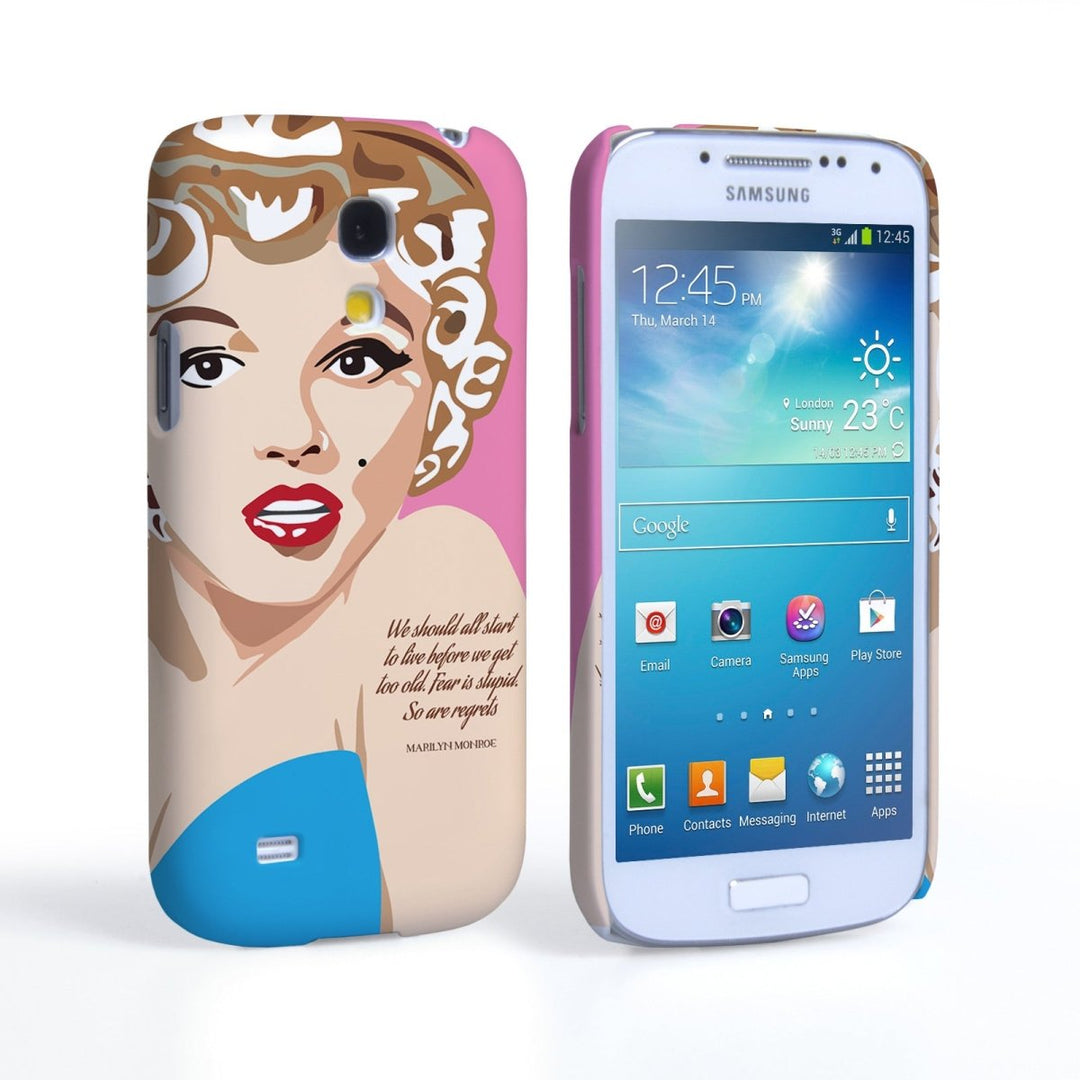 Samsung Galaxy S4 Mini Case - Marilyn Monroe Fear Is Stupid - Mobile Madhouse