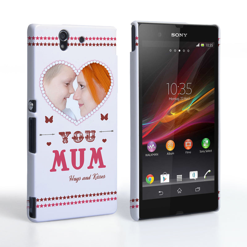 Caseflex Sony Xperia Z 'Love You Mum’ Personalised Hard Case – Pink