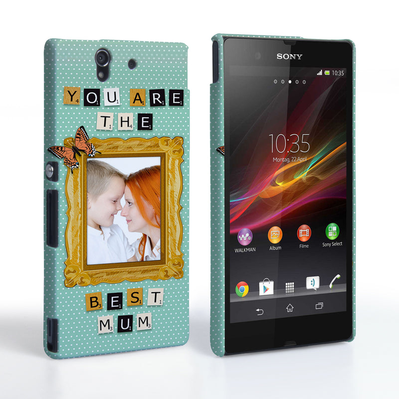 Caseflex Sony Xperia Z ‘You are the best Mum’ Personalised Hard Case – Blue