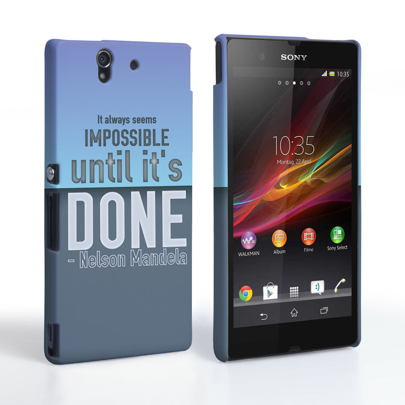 Caseflex Sony Xperia Z Nelson Mandela Quote Case