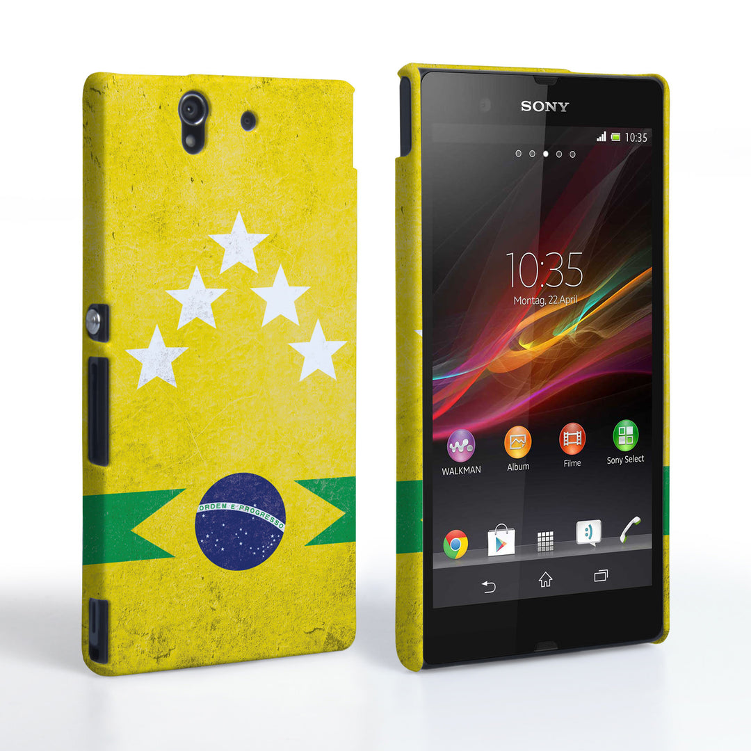 Caseflex Sony Xperia Z Brazil 5-Star Retro World Cup Case