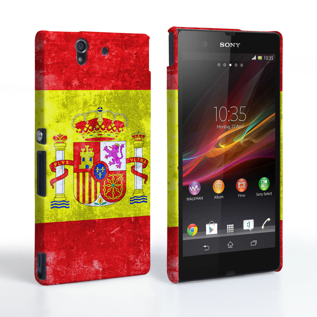 Caseflex Sony Xperia Z Retro Spain Flag Case