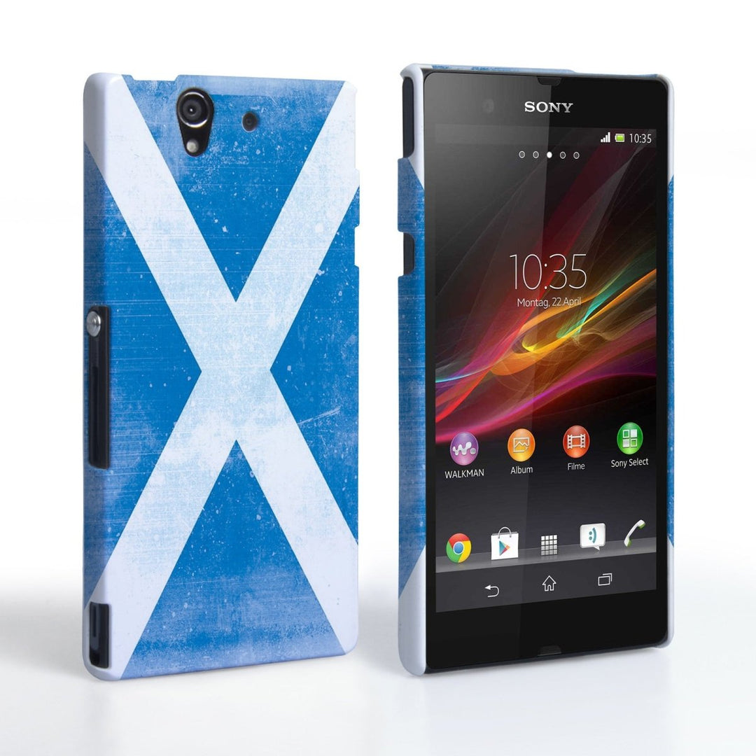 Caseflex Sony Xperia Z Retro Scotland Flag Case - Mobile Madhouse