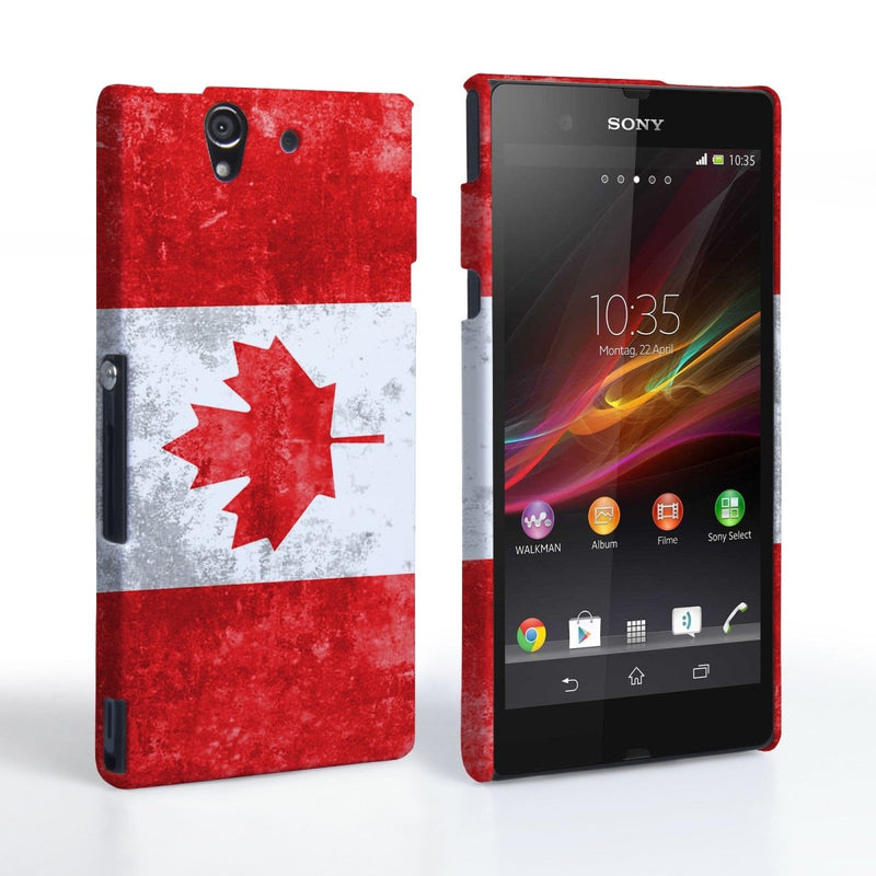 Caseflex Sony Xperia Z Retro Canada Flag Case - Mobile Madhouse
