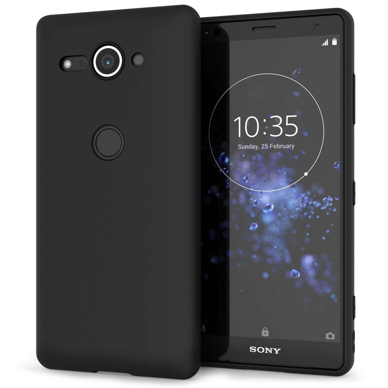 Sony Xperia XZ2 Compact Matte TPU Silicone - Solid Black - Mobile Madhouse