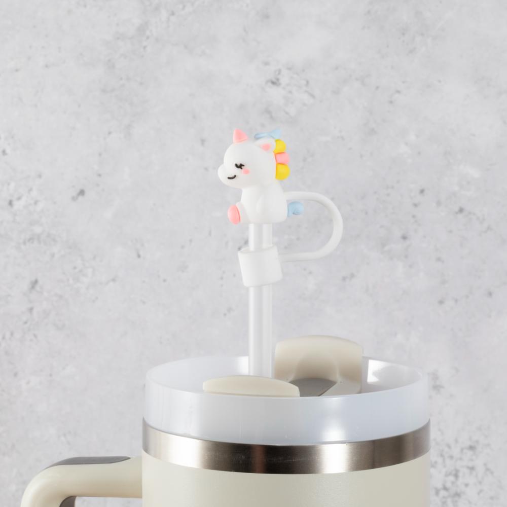 Cute Unicorn Straw Cover Topper