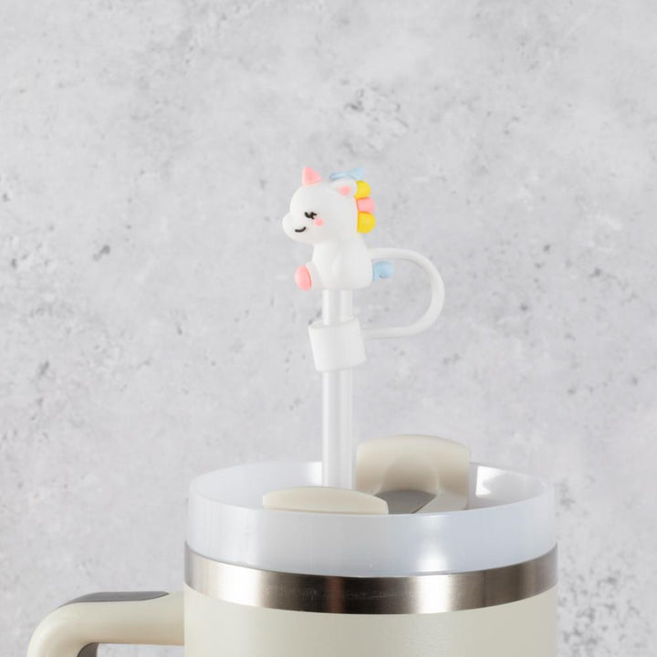 Cute Unicorn Straw Cover Topper