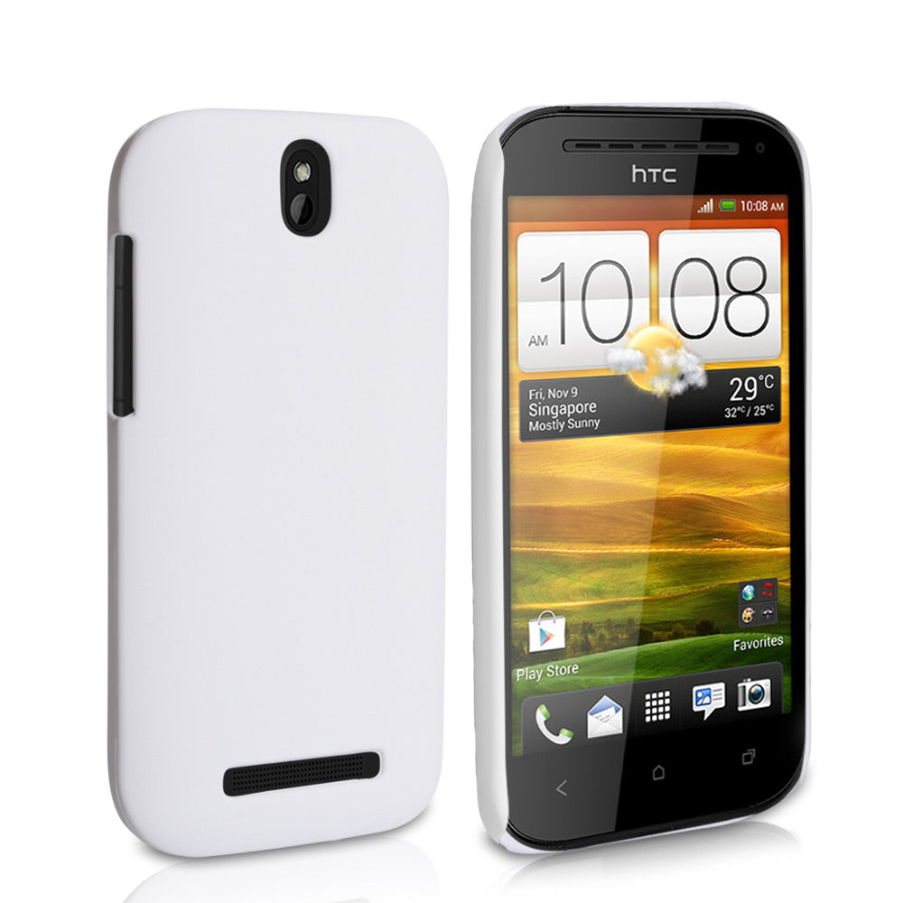 YouSave Accessories HTC One SV Hard Hybrid Case - White