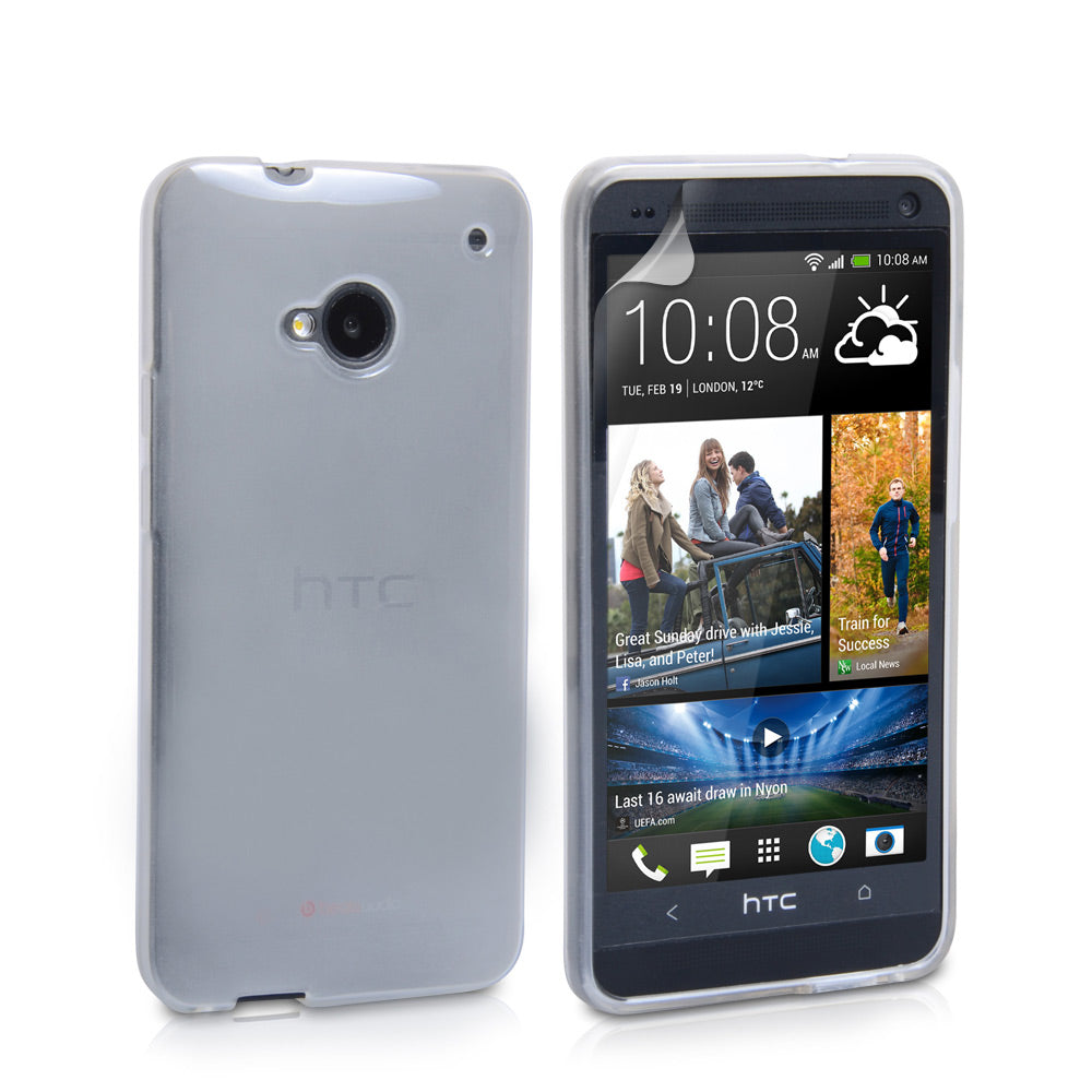 YouSave Accessories HTC One Silicone Gel Case - Clear