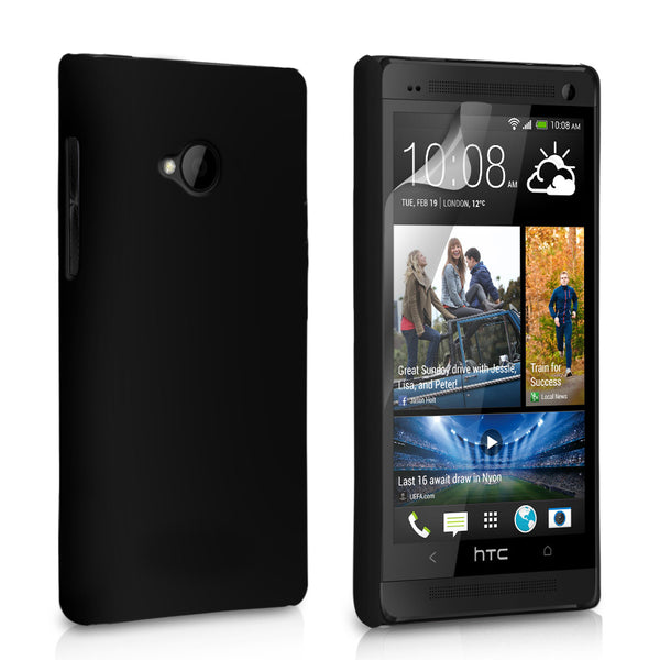 YouSave Accessories HTC One Hard Hybrid Case - Black