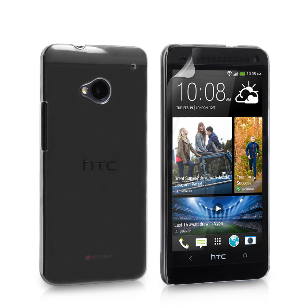 YouSave Accessories HTC One Hard Hybrid Case - Clear