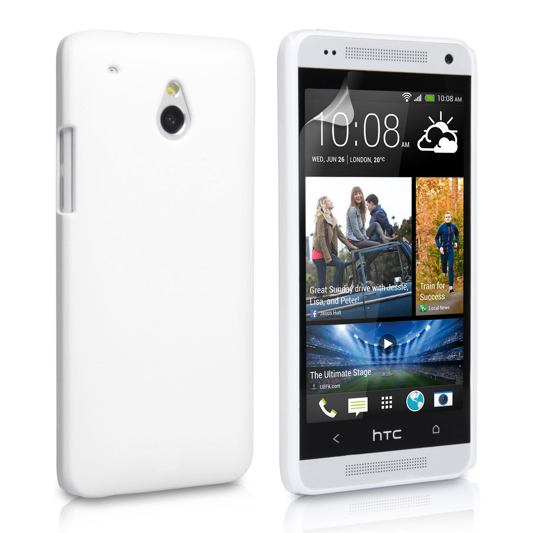 YouSave Accessories HTC ONE Mini Hard Hybrid Case - White