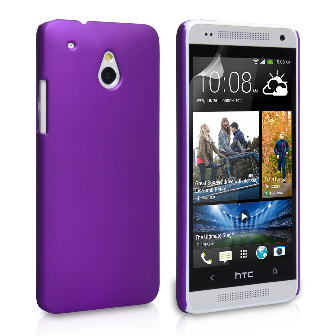 YouSave Accessories HTC ONE Mini Hard Hybrid Case - Purple