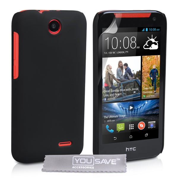 YouSave Accessories HTC Desire 310 Hard Hybrid Case - Black