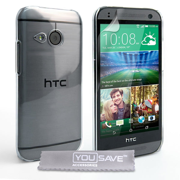 Yousave Accessories HTC One Mini 2 Hard Case - Crystal Clear - Mobile Madhouse