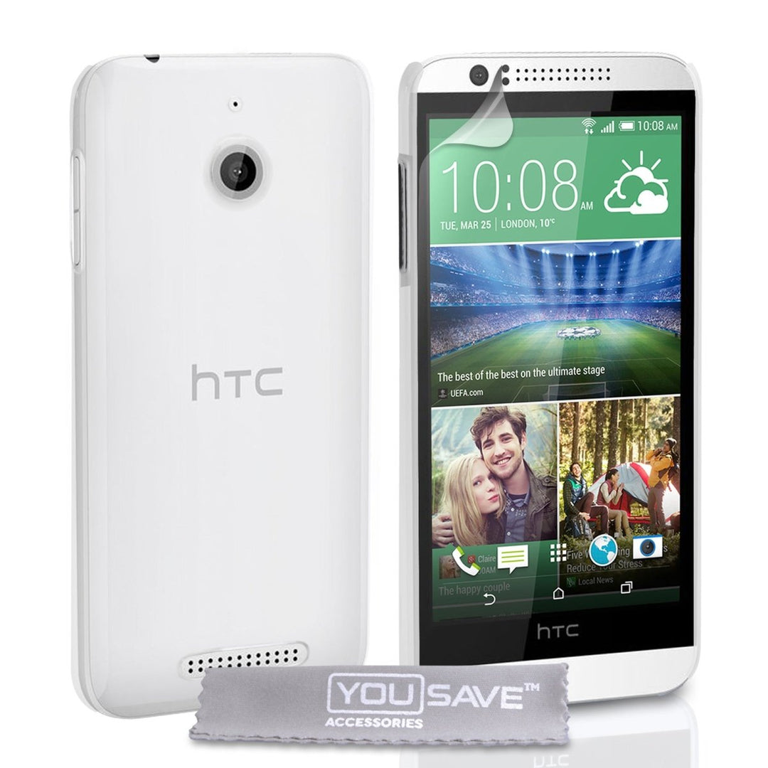 HTC Desire 510 Hard Case - Crystal Clear - Mobile Madhouse