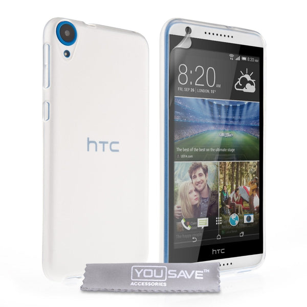 Yousave Accessories HTC Desire 820 Silicone Gel Case - Clear - Mobile Madhouse