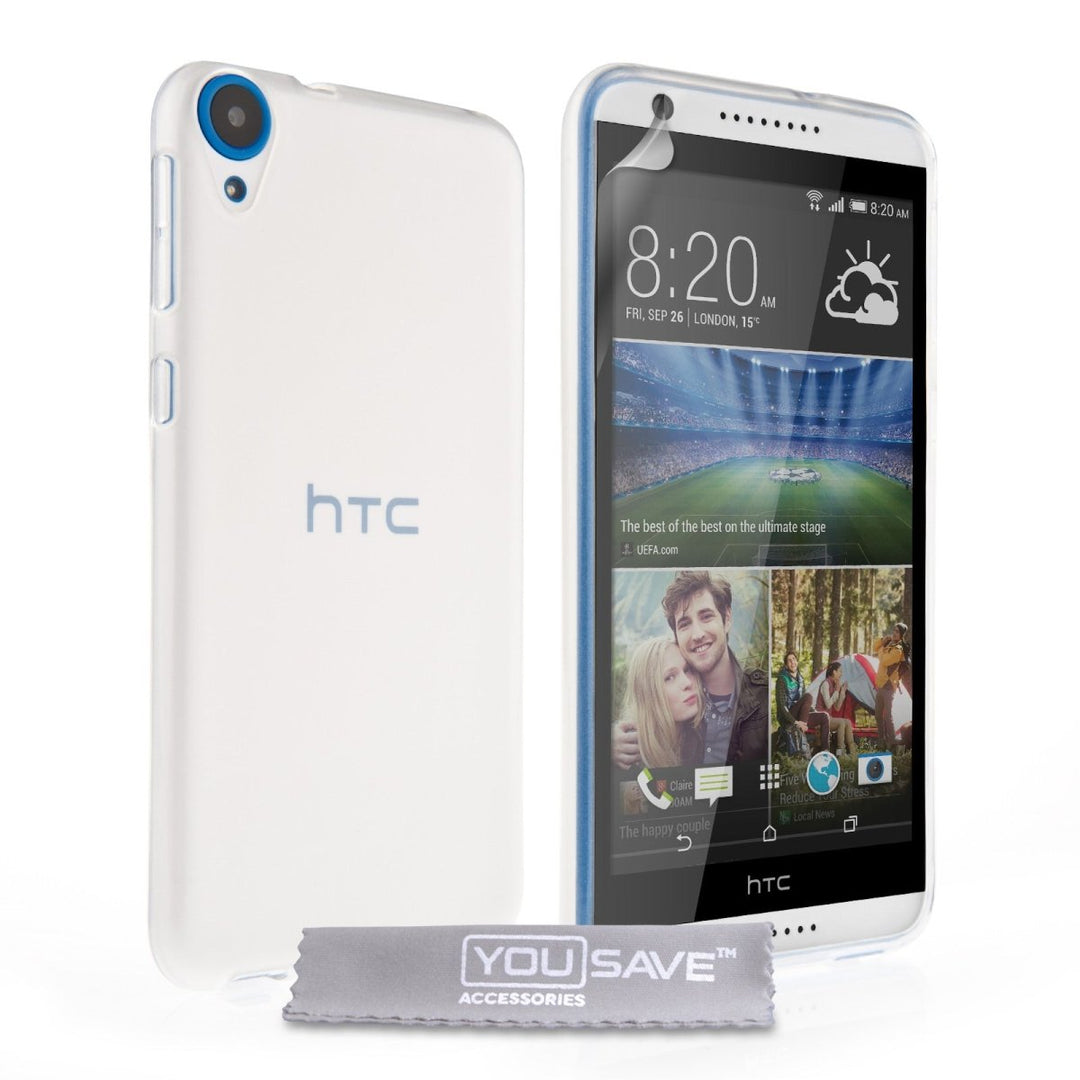 Yousave Accessories HTC Desire 820 Silicone Gel Case - Clear - Mobile Madhouse
