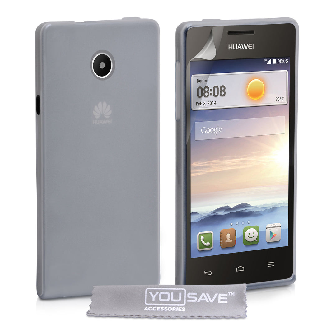 YouSave Accessories Huawei Ascend Y330 Silicone Gel Case - Clear