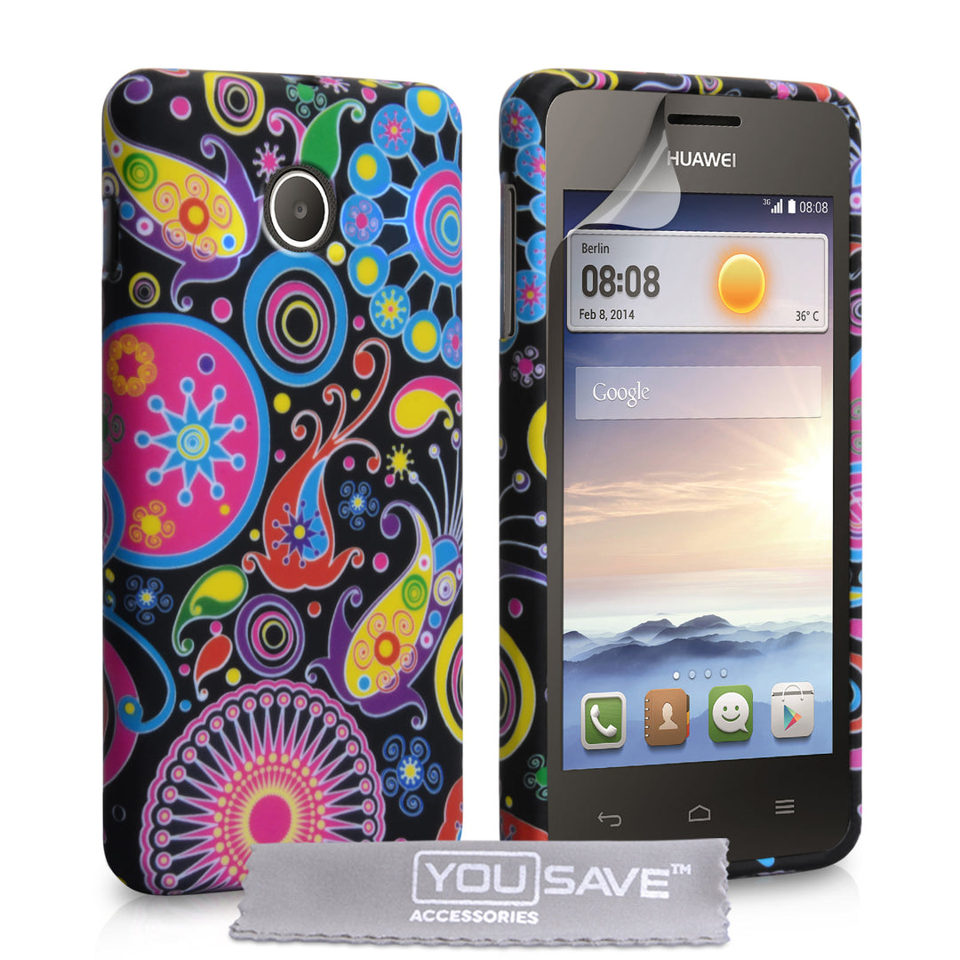 YouSave Accessories Huawei Ascend Y330 Jellyfish Silicone Gel Case
