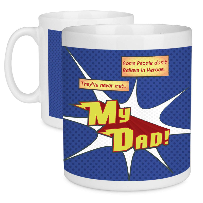 My Dad The Super Hero Large Farthers Day Mug - Mobile Madhouse