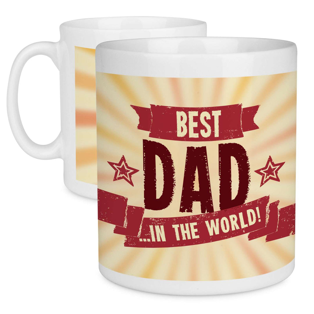 Best Dad In The World Fathers Day Gift Quote Mug - Mobile Madhouse