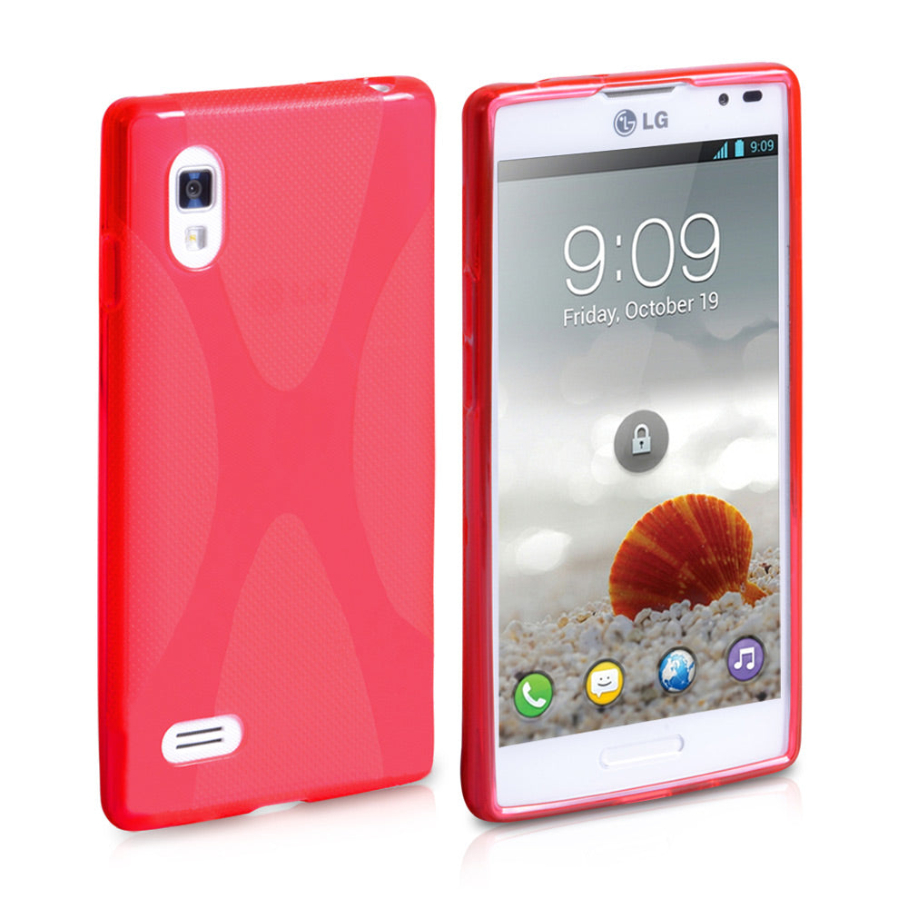 YouSave Accessories LG Optimus L9 Red Gel X-Line Case