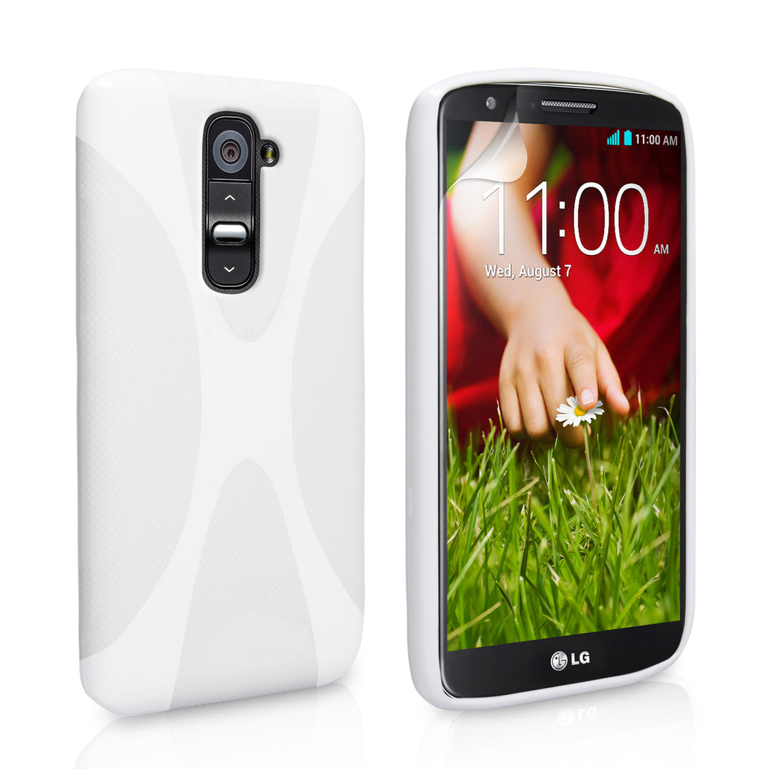 YouSave Accessories LG G2 Mini Silicone Gel X-Line Case - White
