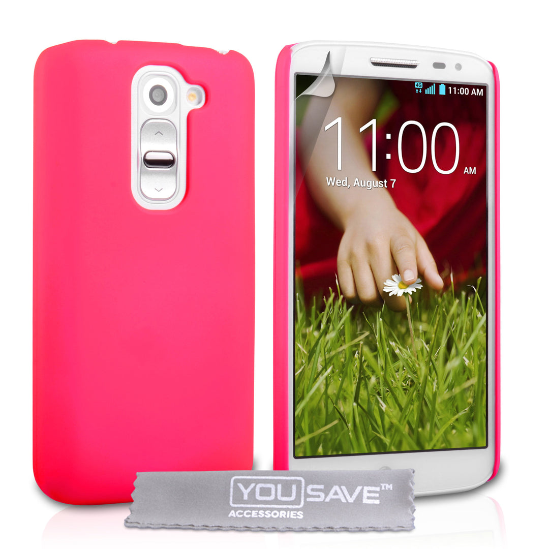 YouSave Accessories LG G2 Mini Hard Hybrid Case - Hot Pink