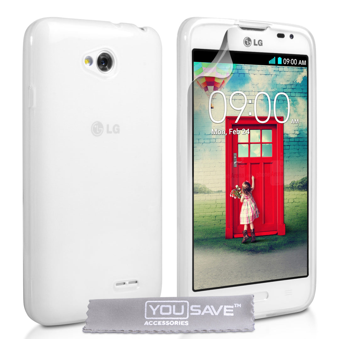 YouSave Accessories LG L70 Silicone Gel Case - Clear