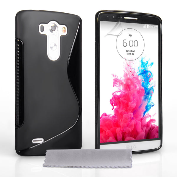 Caseflex LG G3 Silicone Gel S-Line Case - Black