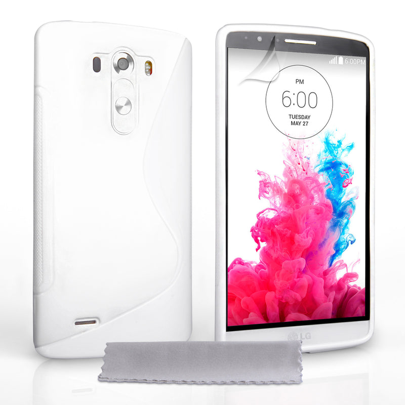 Caseflex LG G3 Silicone Gel S-Line Case - White