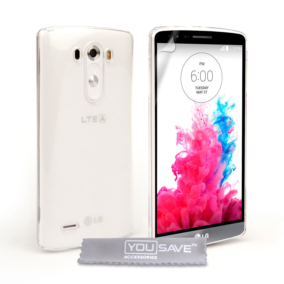 YouSave Accessories LG G3 Hard Case - Crystal Clear