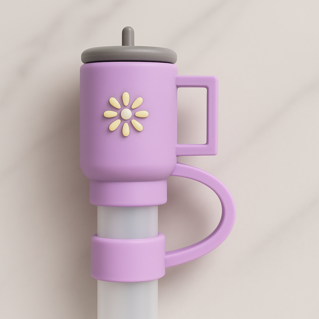 Tiny Tumbler Straw Cover Topper - Lilac