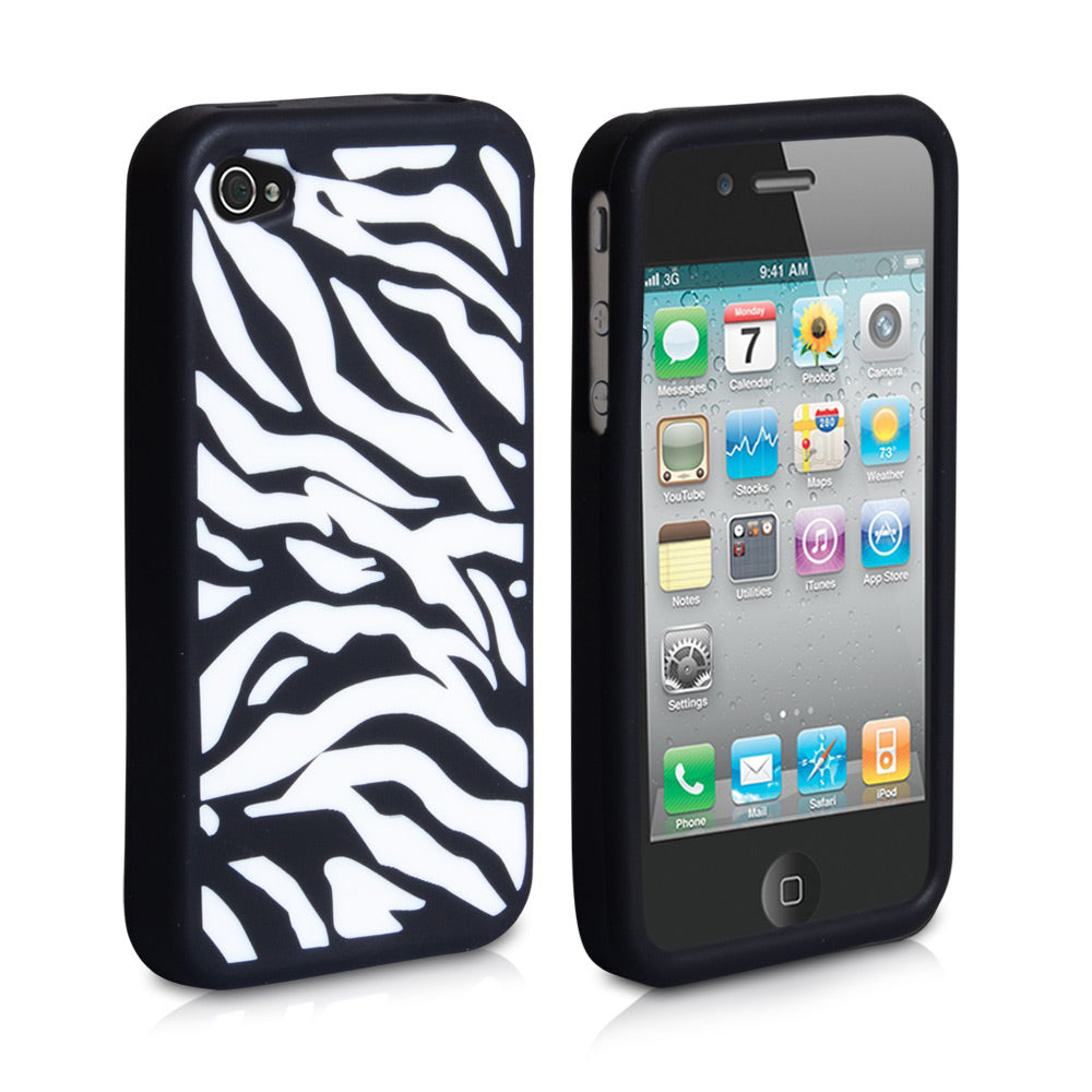 YouSave Accessories iPhone 4 / 4S Zebra Silicone Case