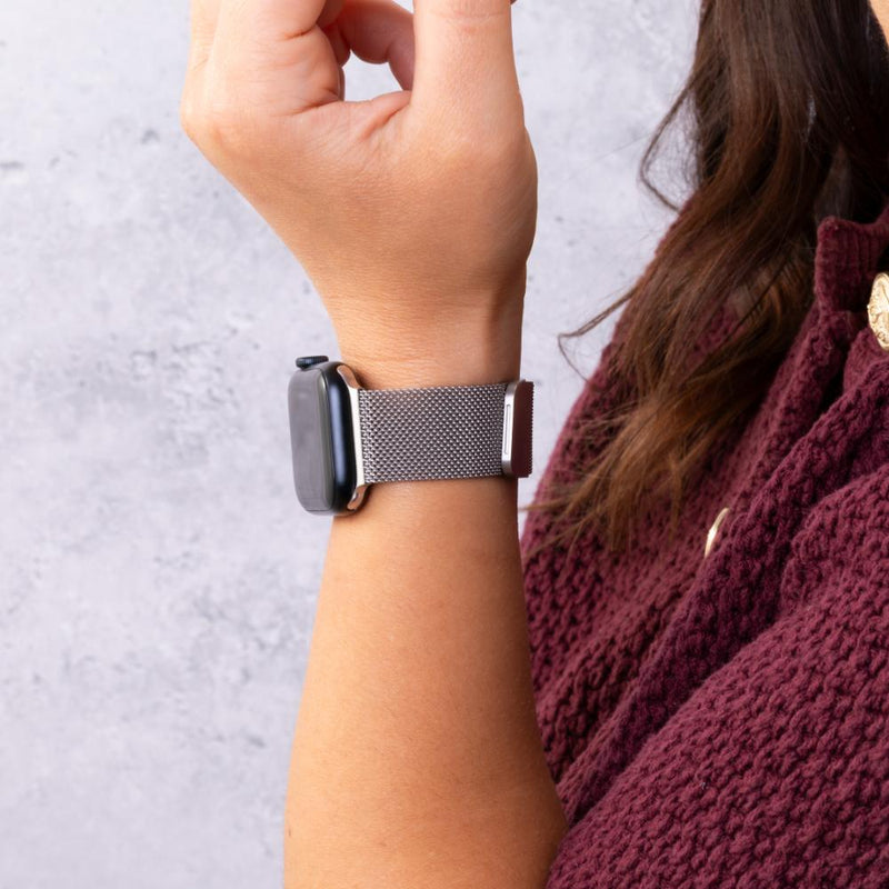 Milanese Loop Stainless Steel Adjustable Metal Strap for Apple Watch