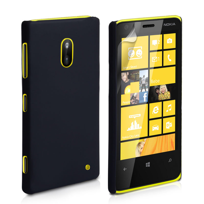 YouSave Accessories Nokia Lumia 620 Hard Hybrid Case - Black