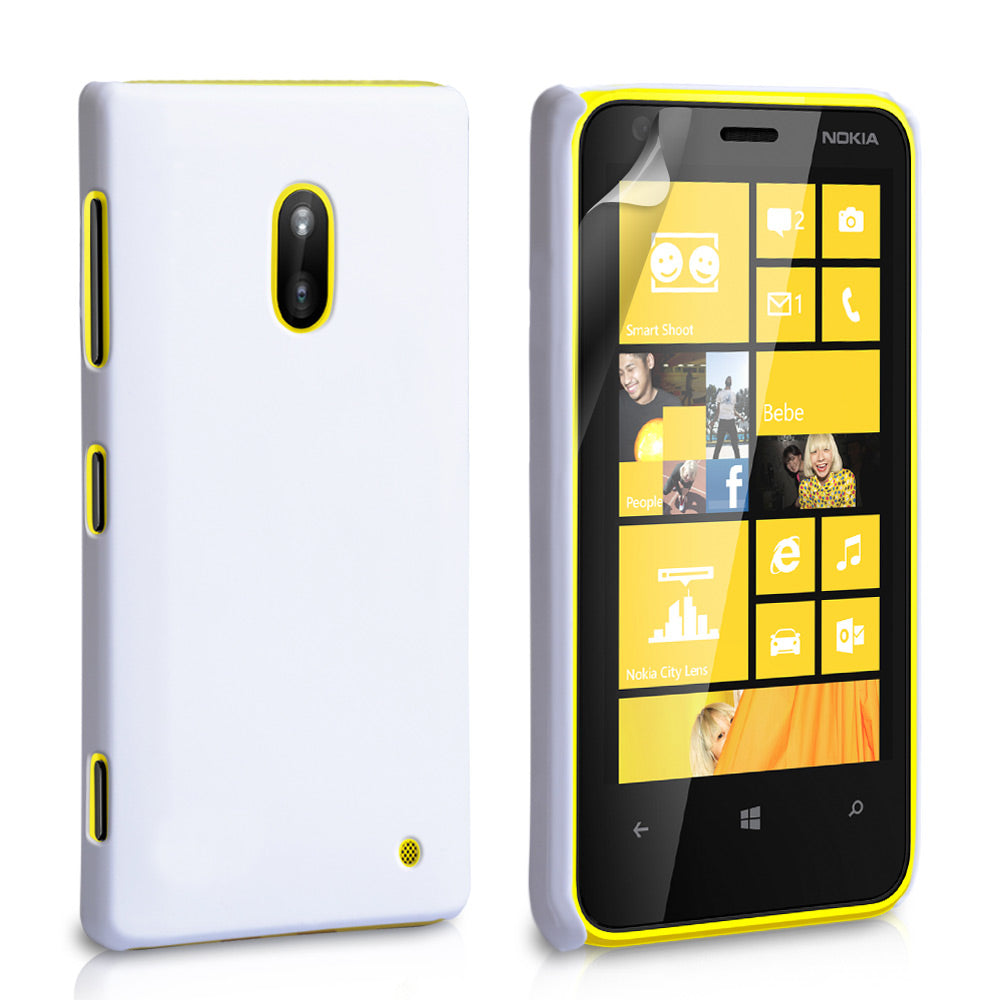YouSave Accessories Nokia Lumia 620 Hard Hybrid Case - White