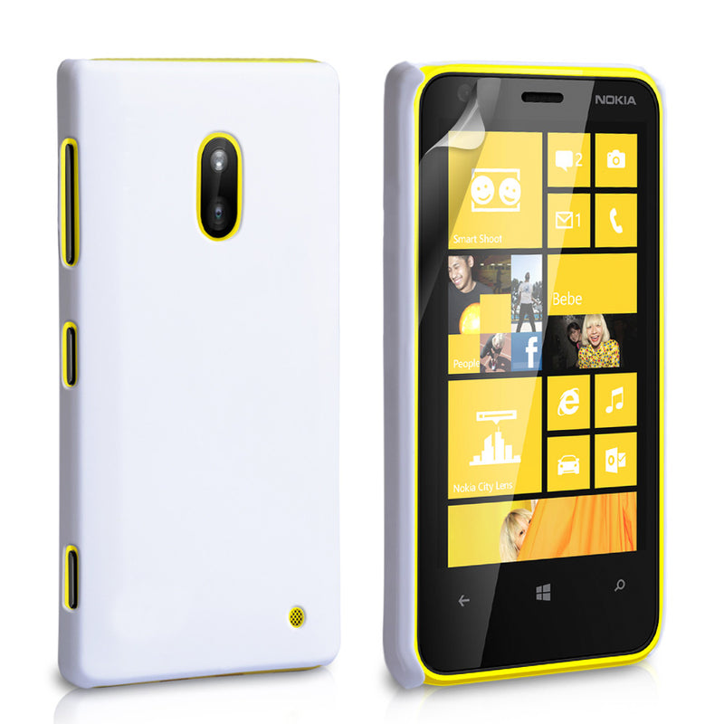 YouSave Accessories Nokia Lumia 620 Hard Hybrid Case - White