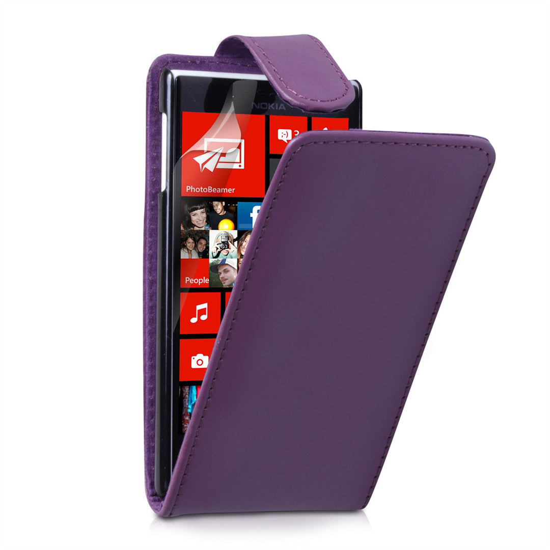 YouSave Accessories Nokia Lumia 720 Leather Effect Flip Case - Purple