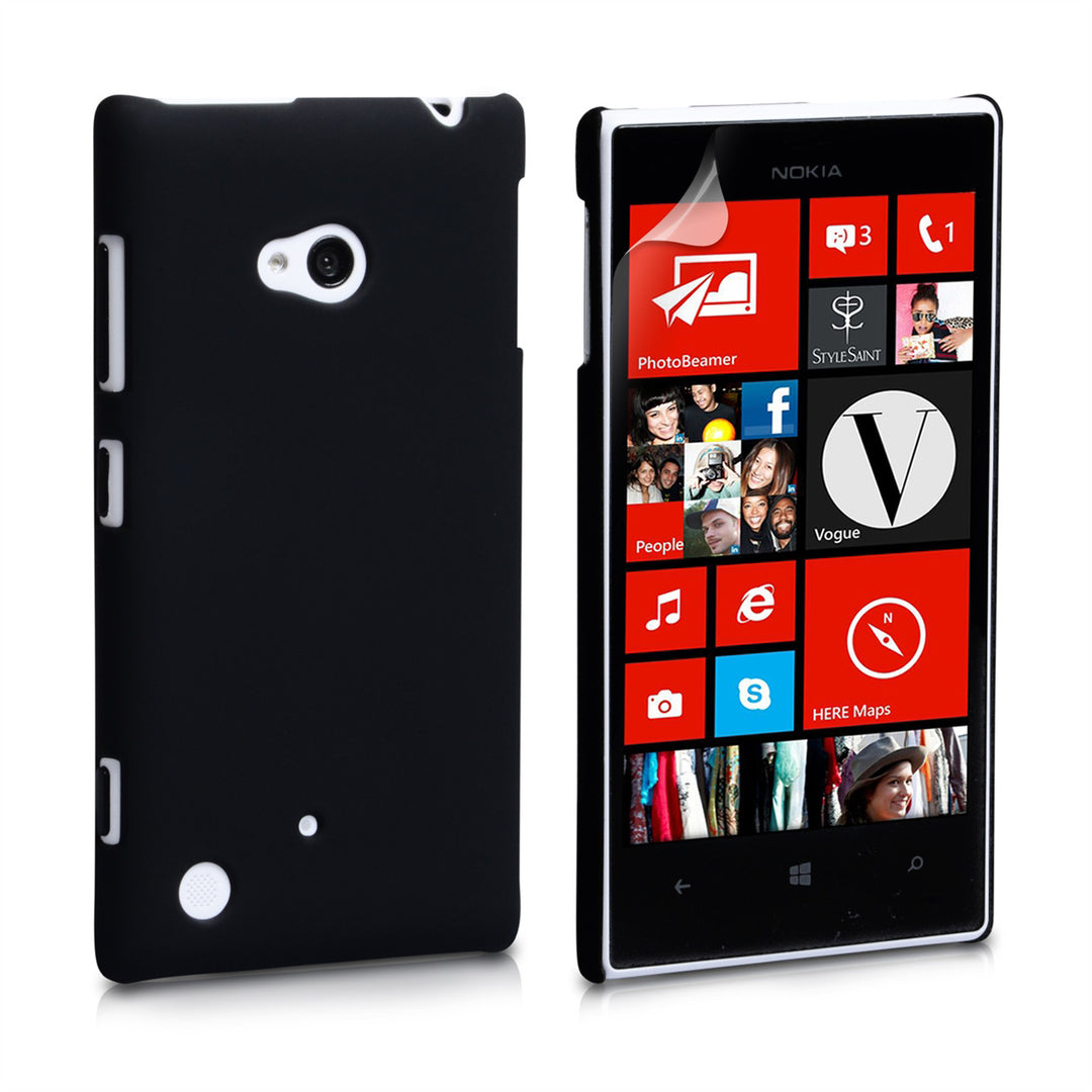 YouSave Accessories Nokia Lumia 720 Hard Hybrid Case - Black